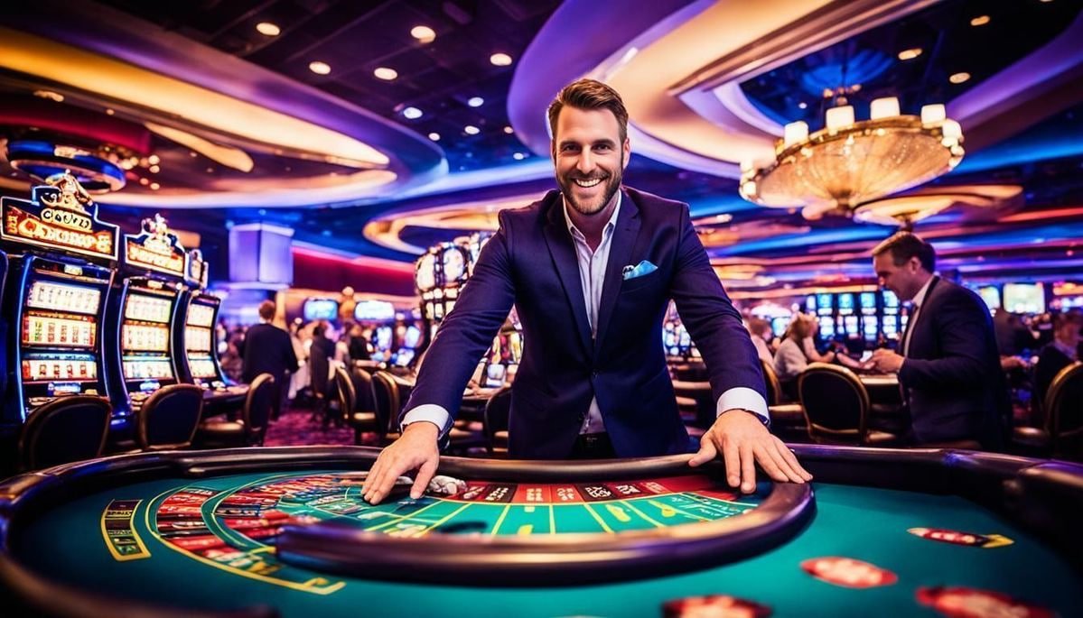 Live dealer at Monopoly Live wheel spinning on unikbet login with HD camera feed and overlay graphics